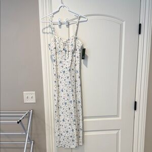 Target Blue and White Floral Maxi Dress